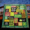 Tennis Court Is My Happy Place Quilt Blanket Aq55  Quilt